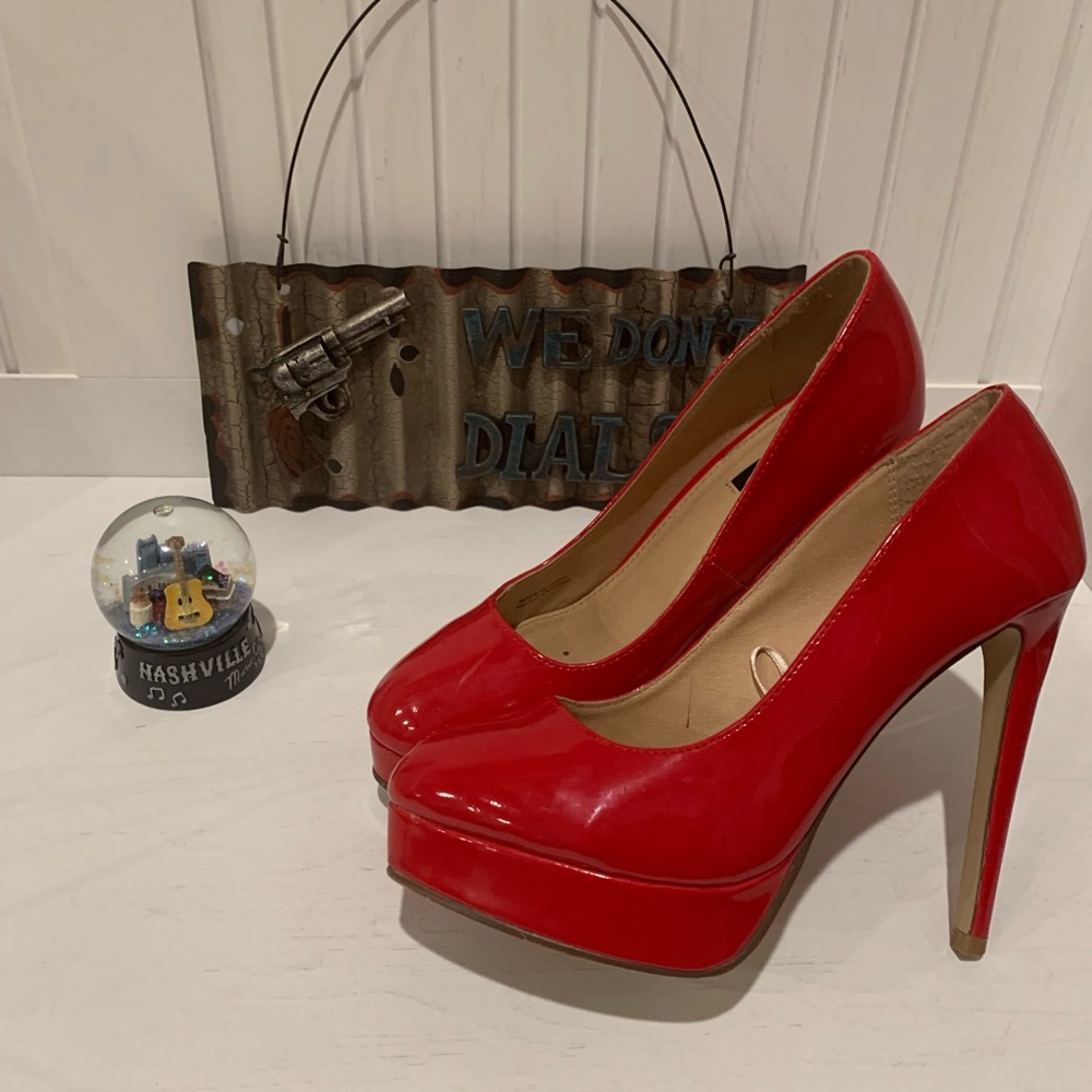 Red stilettos